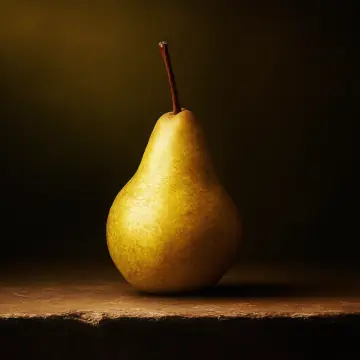 A yellow pear