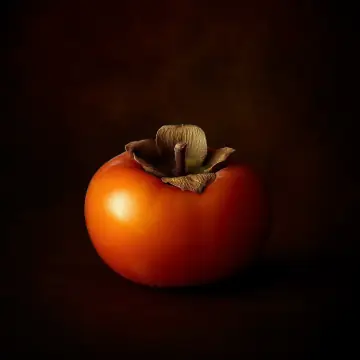 An orange persimmon