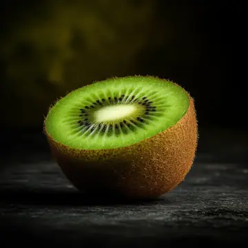 Half a kiwi fruit