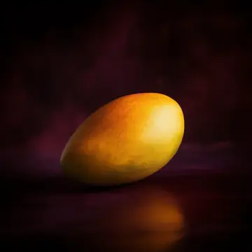 A ripe mango