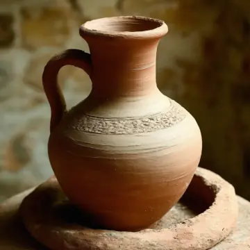 A terracotta jug