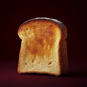A slice of golden toast